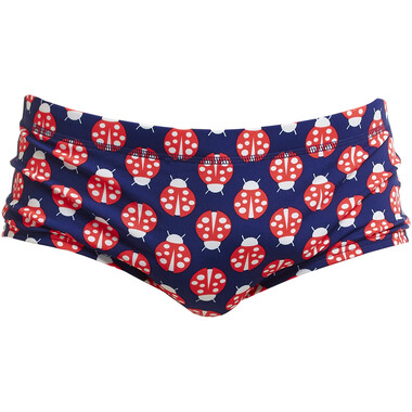 FUNKY TRUNKS PLAIN FRONT BEEN BUGGED Swim Briefs Blue/Red 2020 0